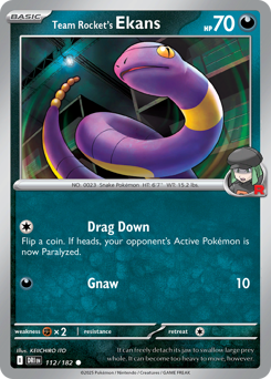Ekans del Team Rocket 112/244 Reverse NM (ITA)