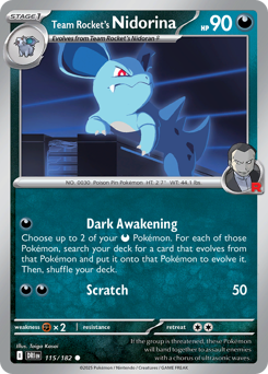 Nidorina del Team Rocket 115/244 Reverse NM (ITA)