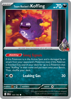 Koffing del Team Rocket 125/244 NM (ITA)