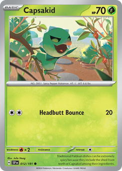 Capsakid 012/252 Reverse NM (ITA)