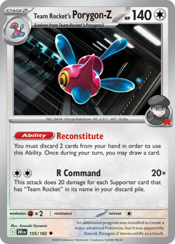 Porygon-Z del Team Rocket 155/244 Reverse NM (ITA)