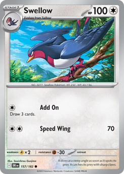 Swellow 157/244 Reverse NM (ITA)