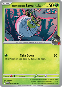 Tarountula del Team Rocket 019/244 Reverse NM (ITA)