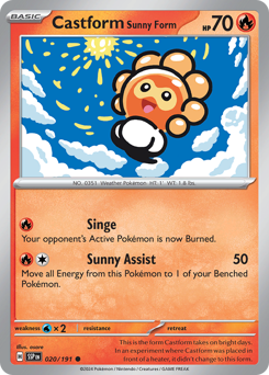 Castform Forma Sole 020/252 NM (ITA)
