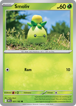 Smoliv 021/244 Reverse NM (ITA)