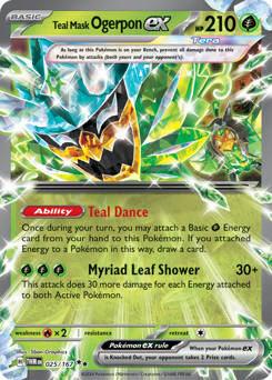 Ogerpon Maschera Turchese-ex 025/226 Reverse NM (ITA)