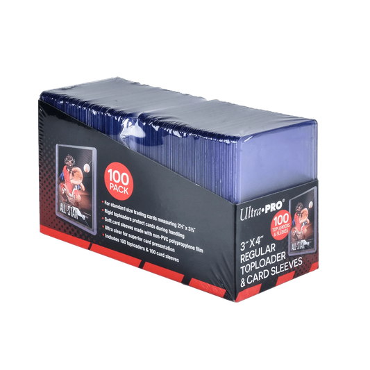 100 Ultra Pro Regular Top Loaders and Sleeves