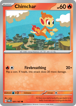 Chimchar 031/226 Reverse NM (ITA)