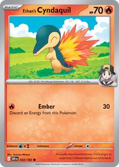Cyndaquil di Armonio 032/244 Reverse NM (ITA)