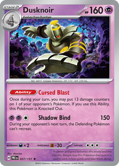 Dusknoir 037/180 Master Ball NM (ITA)