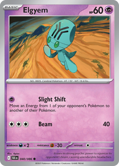 Elgyem 040/172 Master Ball NM (ITA)