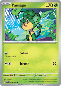 Pansage 004/172 Master Ball NM (ITA)