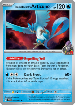 Articuno del Team Rocket 051/244 NM (ITA)
