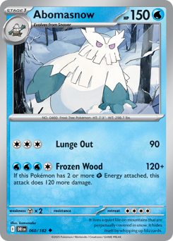 Abomasnow 060/244 Reverse NM (ITA)
