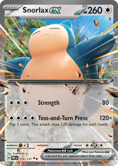 Snorlax-ex 076/180 Master Ball NM (ITA)