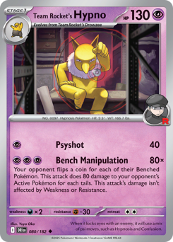 Hypno del Team Rocket 080/244 NM (ITA)