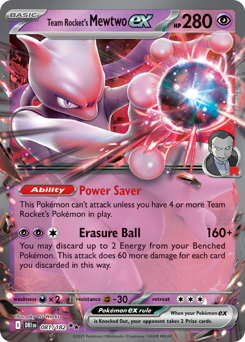 Mewtwo-ex del Team Rocket 081/244 Reverse NM (ITA)
