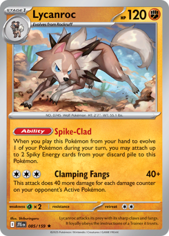 Lycanroc 085/190 Reverse NM (ITA)