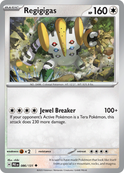 Regigigas 086/180 Master Ball NM (ITA)