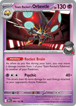 Orbeetle del Team Rocket 089/244 Reverse NM (ITA)
