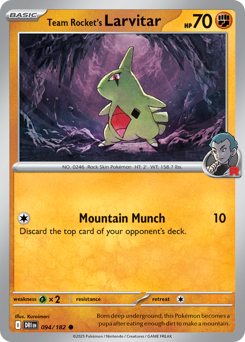 Larvitar del Team Rocket 094/244 Reverse NM (ITA)