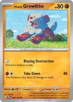 Growlithe di Hisui 099/226 Reverse NM (ITA)