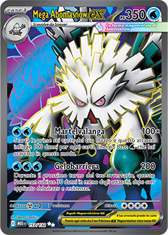 Mega Abomasnow-ex 157/188 NM (ITA)