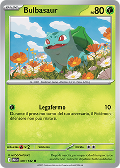 Bulbasaur 001/188 Reverse NM (ITA)