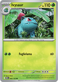 Ivysaur 002/188 Reverse NM (ITA)