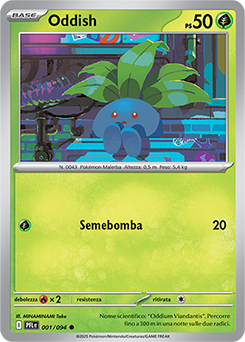 Oddish 001/130 Reverse NM (ITA)