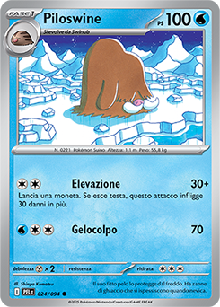 Piloswine 024/130 Reverse NM (ITA)