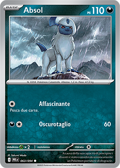 Absol 063/130 Reverse NM (ITA)