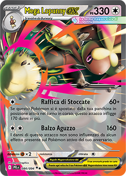 Mega Lopunny-ex 084/130 Reverse NM (ITA)