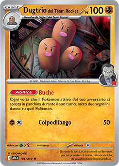 Dugtrio del Team Rocket 101/295 NM (ITA)