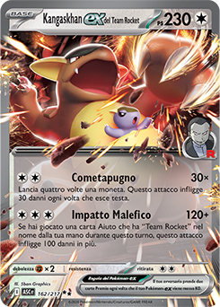 Kangaskhan-ex del Team Rocket 162/295 Reverse Energy Pattern NM (ITA)
