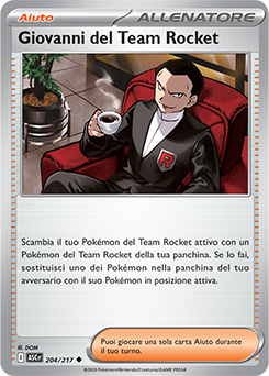 Giovanni del Team Rocket 204/295 Reverse Ball Pattern NM (ITA)