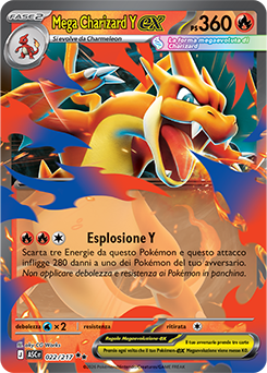 Mega Charizard Y-ex 022/295 Reverse Ball Pattern NM (ITA)