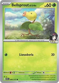 Bellsprout di Erika 004/295 Reverse Ball Pattern NM (ITA)