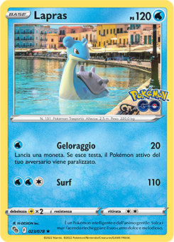 Lapras 023/78 Reverse NM (ITA)