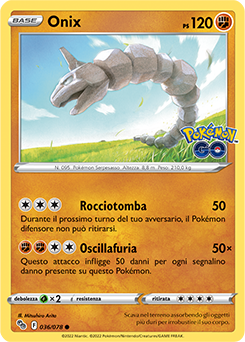 Onix 036/78 Reverse NM (ITA)