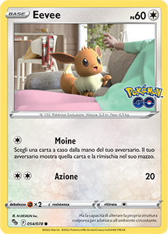 Eevee 054/78 Reverse NM (ITA)