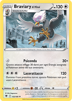 Braviary di Hisui 132/189 Reverse NM (ITA)