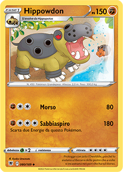 Hippowdon 080/189 Reverse NM (ITA)