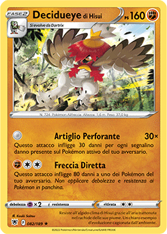 Decidueye di Hisui 082/189 Holo NM (ITA)