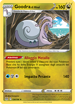 Goodra di Hisui 134/196 Reverse NM (ITA)
