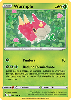 Wurmple 006/196 Reverse NM (ITA)