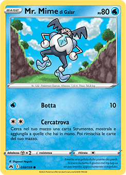 Mr. Mime di Galar 030/159 NM (ITA)