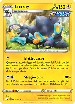Luxray 043/159 Reverse NM (ITA)