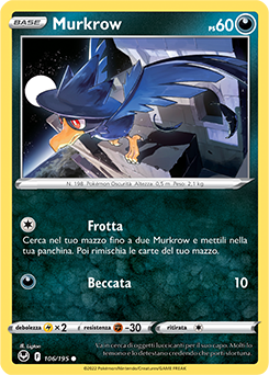 Murkrow 106/195 Reverse NM (ITA)