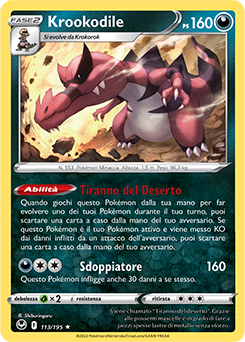 Krookodile 113/195 Reverse NM (ITA)